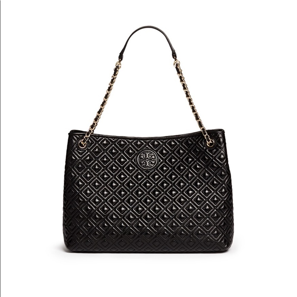 Tory Burch Marion quilted center zip purse